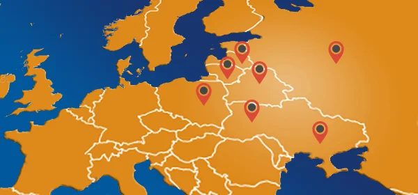 Карта географии поставок LPG-Trans